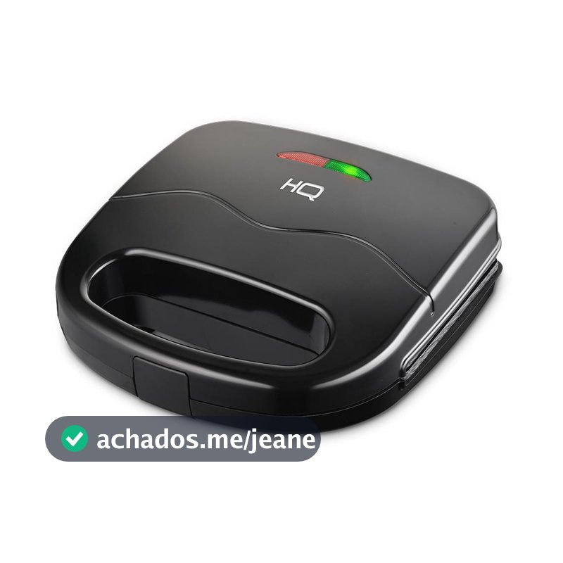 Sanduicheira Grill Elétrico HQ 750W Antiaderente Preto HQ-SG003 220V