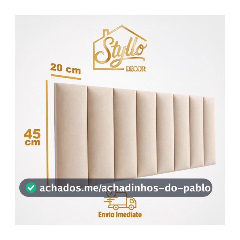 CABECEIRA DE CAMA BOX PREMIUM ADESIVA 45X20 - CASAL-QUEEN- KING -SUPER KING- !!!ENVIO IMEDIATO!!!