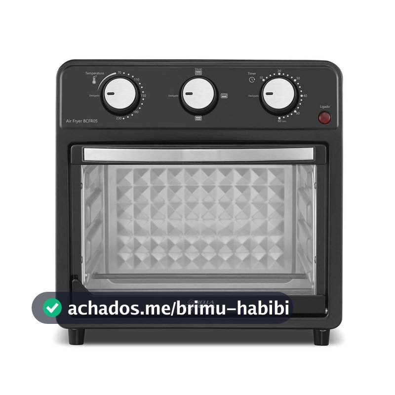Air Fryer Oven Britânia 12L Bella Cuccina 1500W BCFR05 110V