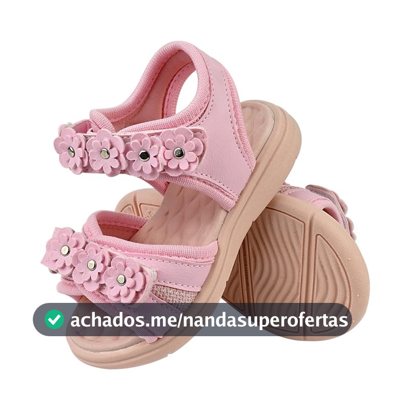 Papete Menina Infantil Flores Confortável Lançamento Original