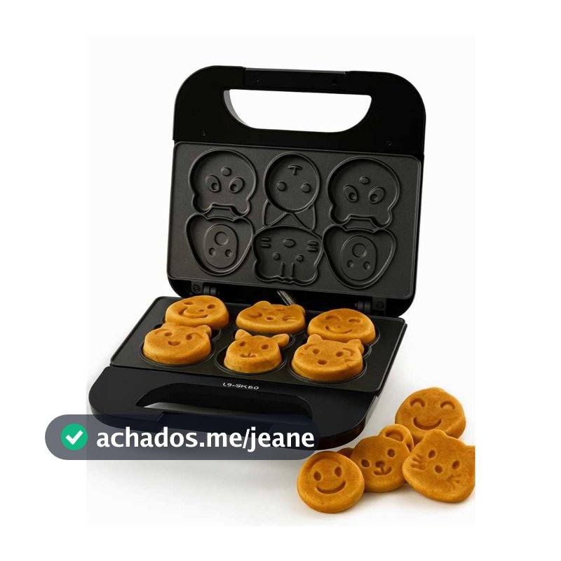 Maquina Donuts Infantil Elétrica De Biscoito Desenho Sanduicheira Animada Voltagem - 110V