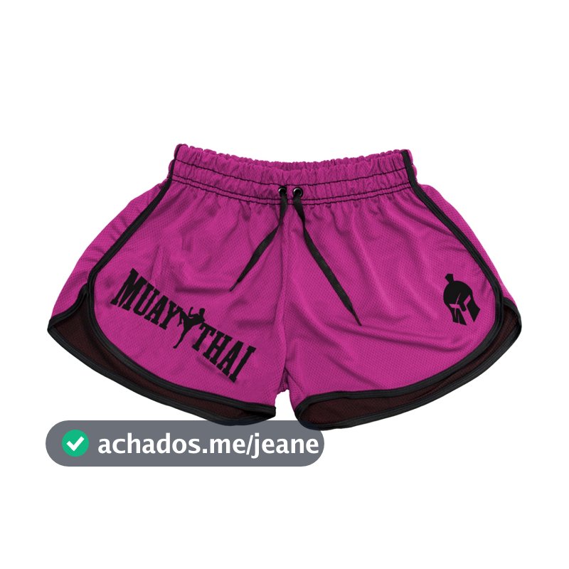 Short Muay Thai Dry Fit Feminino Treinos Academia