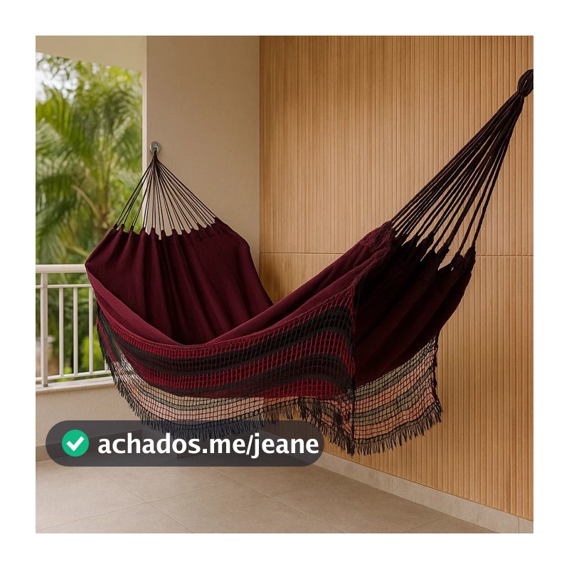 Rede De Dormir Descanso Jeans Mesclado Life Varias Cores Com Franja 4 Metros