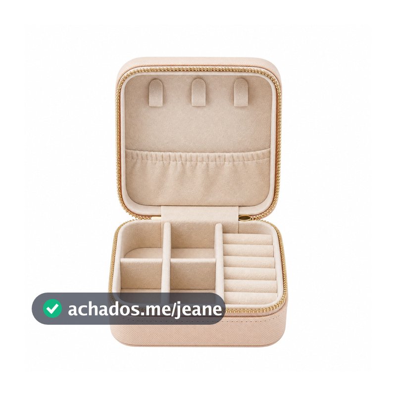 Porta Joias Porta Bijuterias Organizador Feminino Compacto Viagem