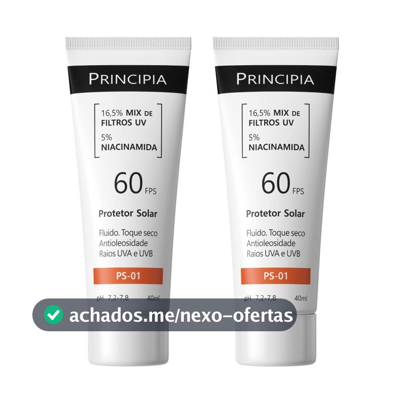 Principia Kit Duo c/ 2 Protetores Solares Faciais - PS-01 FPS 60
