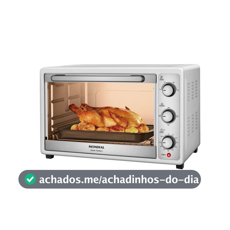 Forno Elétrico Mondial Grand Family II 52L FRN-52-W 1800W 127V