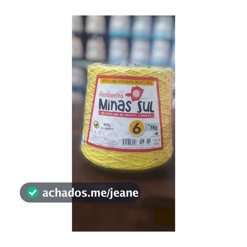 Barbantes Minas Sul 1kg N°6 Especial