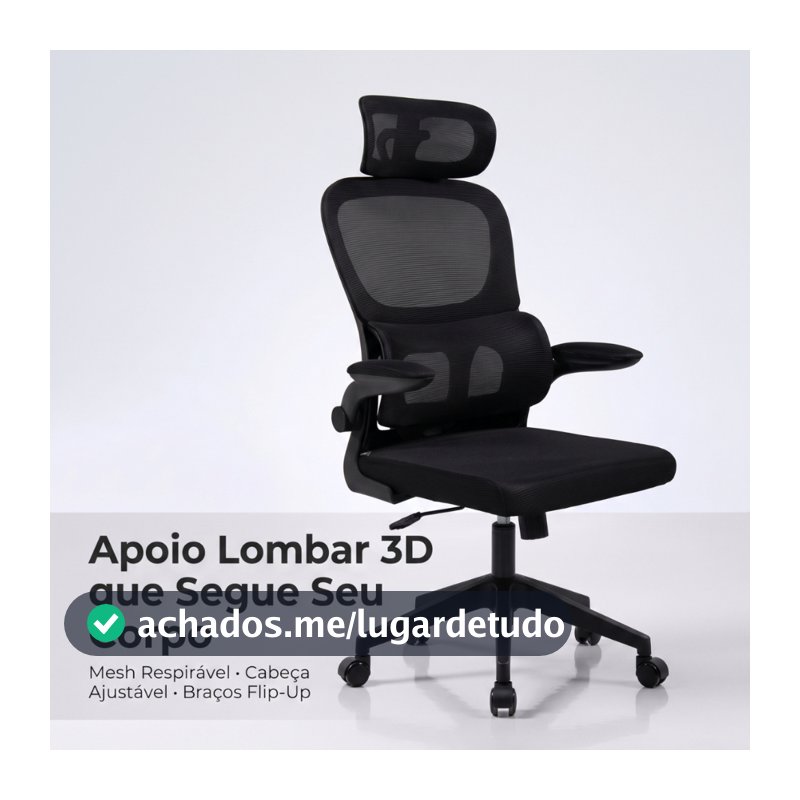 Cadeira Escritório Ergonômica Stoel Summit Pro Cinza e Branca ou Preta Confortável Reclinável Apoio Lombar 3D