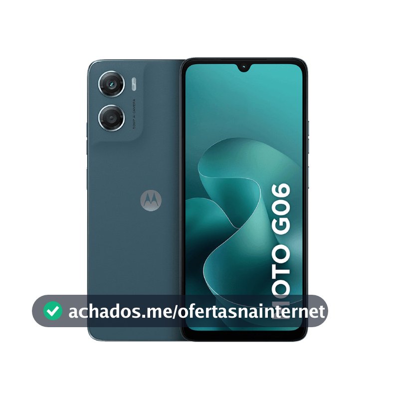 Smartphone Motorola Moto g06 - 128GB 4GB RAM + 8GB Ram Boost, e Camera 50MP com AI Bateria de 5200 mAh Tela 6.9"