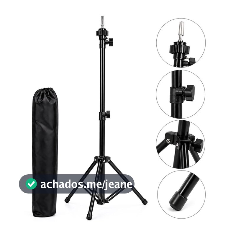 Tripé Para Cabeça De Boneca Treino Profissional Cabeleireiro suporte + Bolsa