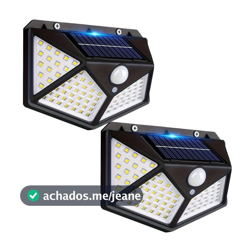 1/2/3 Unidades Luminárias Solares Impermeáveis Prova De Chuva 100 Led Sensor Courtyard Light Promoção