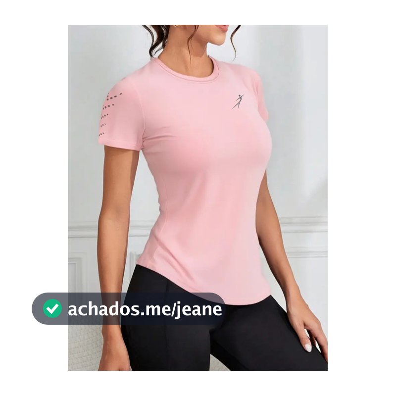 Camiseta Dry Fit Lamovie Feminina Academia Fitness Treino Corrida Caminhada UV Roupa Esportivas