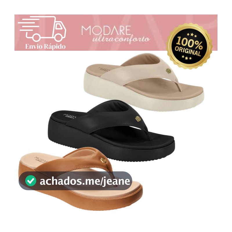 Tamanco Modare 7189.101 Ortopédico Ultra Conforto Leve Anatômico