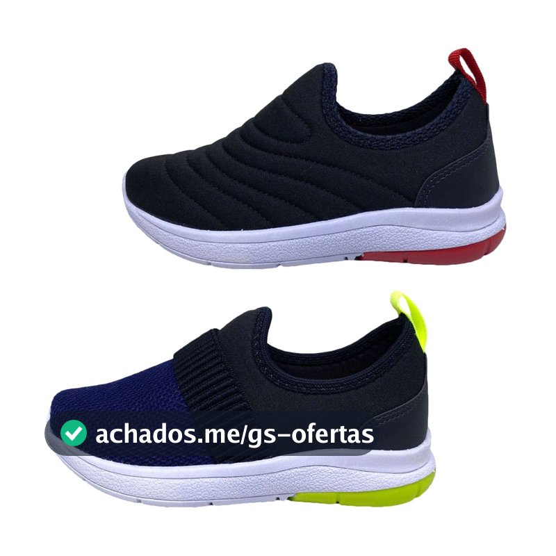 Kidstep Tenis Escolar Infantil Calce Fácil Menino e Menina 28 ao 36