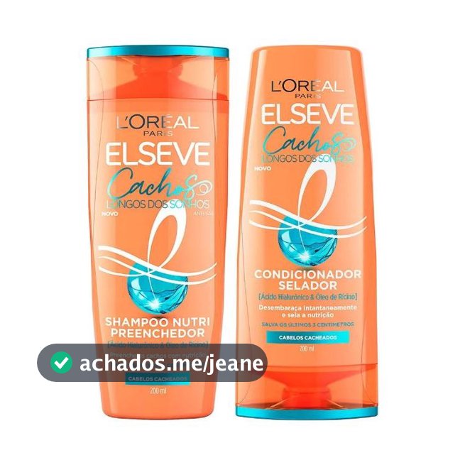 Kit Cachos dos Sonhos Elseve L'Oréal Paris - Shampoo 200ml + Condicionador 200ml