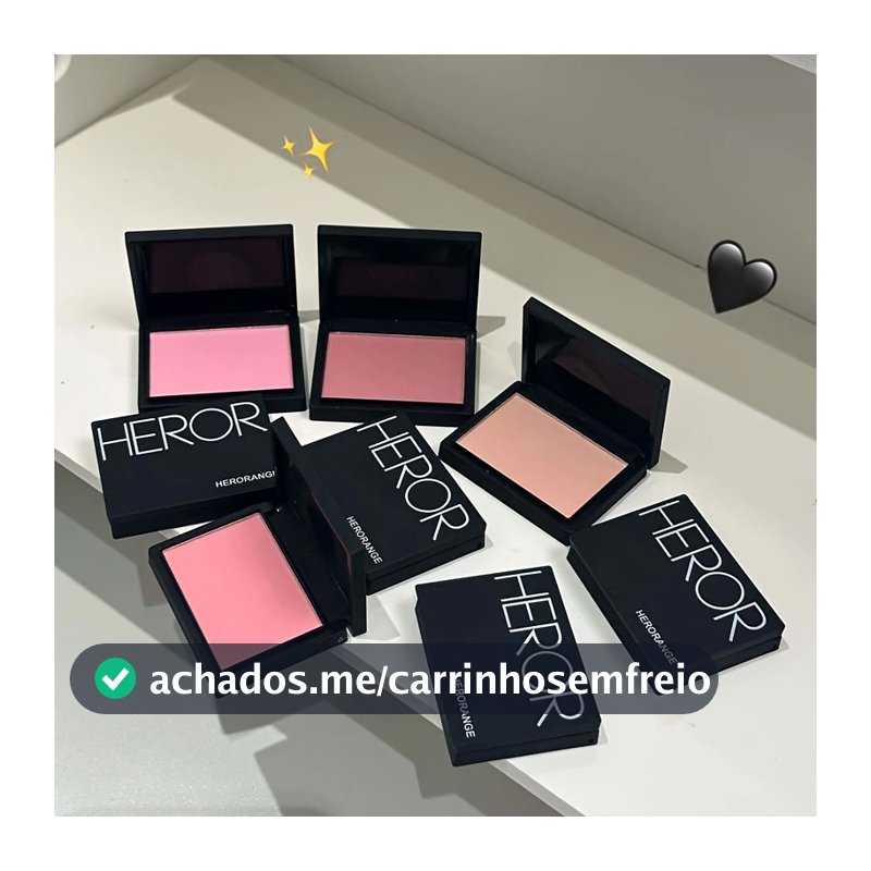 Blush Leve Transparente HERORANGE | Maquiagem Nude Natural Pó De Contorno Fosco Acabamento De Veludo De Baixa Saturação