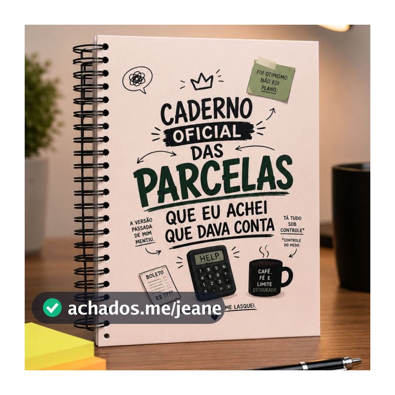 📒 Planner Financeiro Permanente A5 Capa Dura Controle das Parcelas 60 Páginas