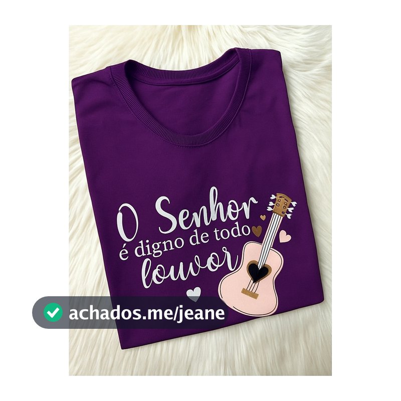 Camiseta Feminina e Masculina Camisa 100% Algodão Blusa Unissex Evangélica