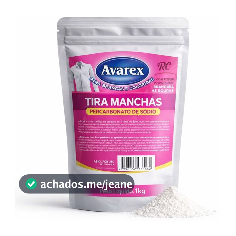 Percarbonato de Sódio 100% Puro 2kg 1kg 450g Clareador Multiuso tira manchas Roupas Branca Coloridas