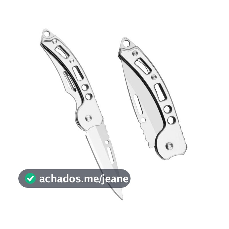 Canivete Dobrável de Aço Inoxidável Com Alta Resistencia Pesca Camping Caminhada - BW7275