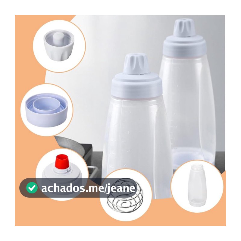 Garrafa De Mistura De Massa Manual Frasco Dispensador De Massas