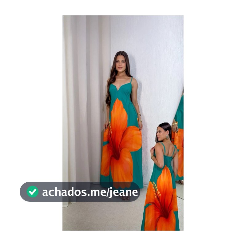 VESTIDO AMORA PATY GIRL LONGO VERDE ELEGANTE