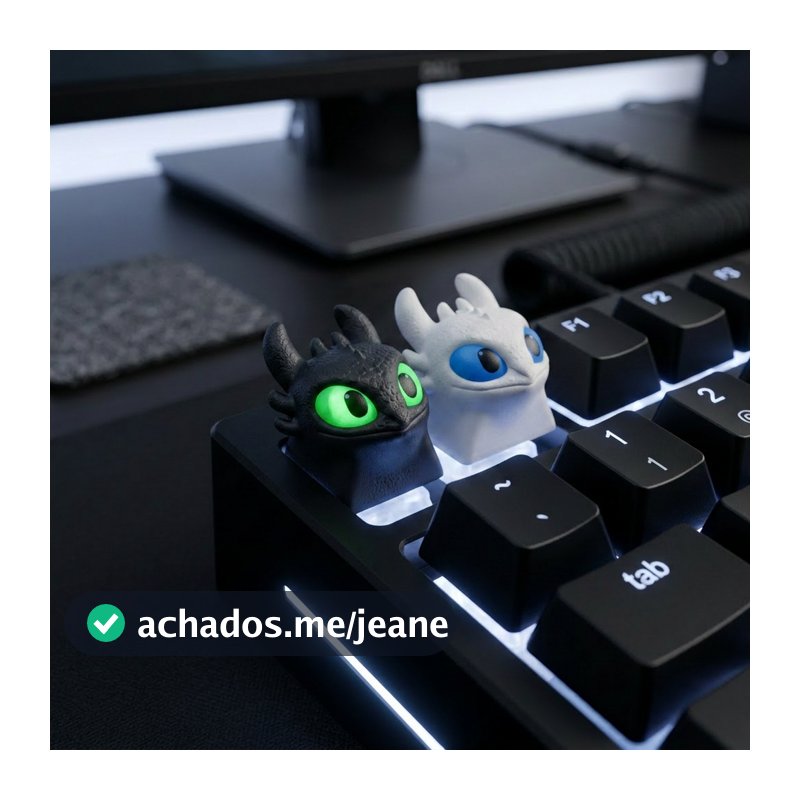 KIT Keycap Furia DA Noite E LUZ Banguela Como Treinar SEU Dragão 3D Teclado Mecânico Personalizada Gamer Geek Presente