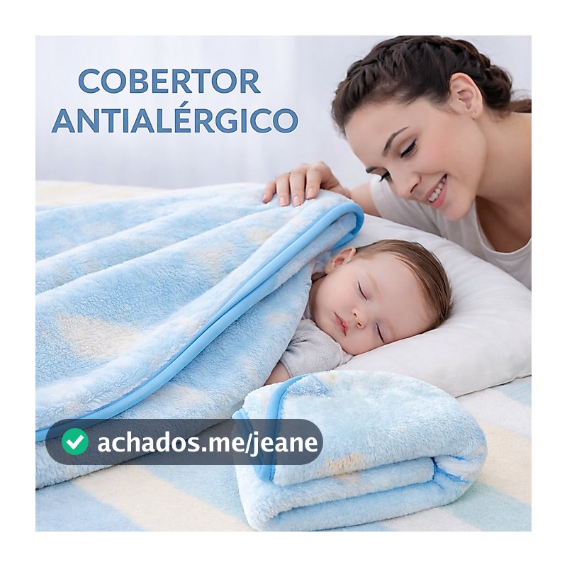 Cobertor Infantil bebe Antialérgico Jolitex Ternille Menino e Menina