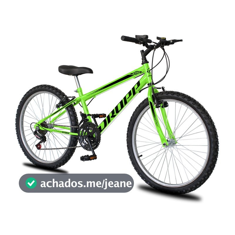 Bicicleta Aro 26 Dropp Sport Infantil Adulto18 vel marchas Freio V-Brake