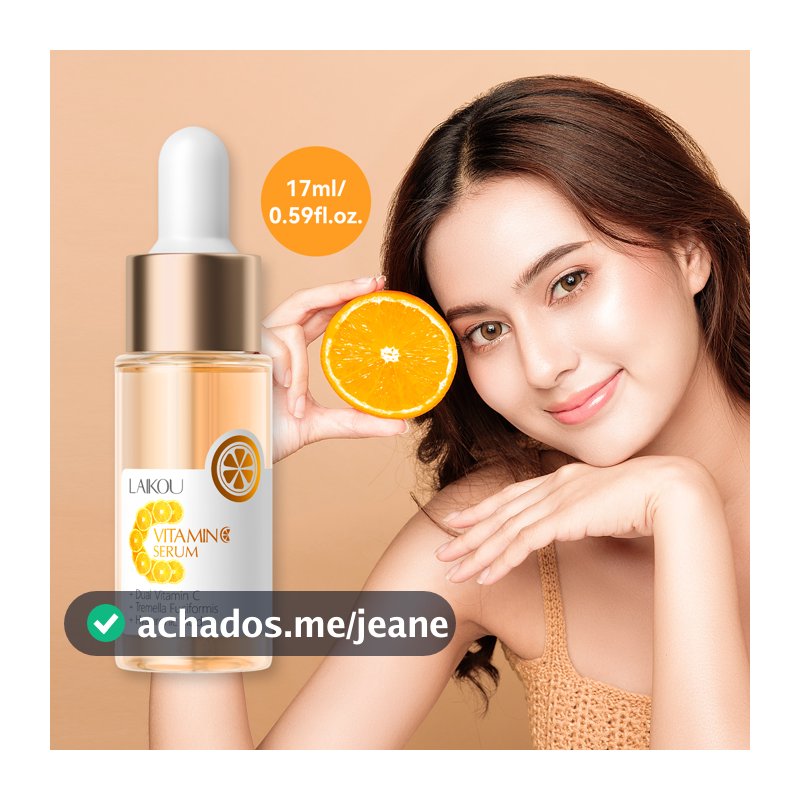 LAIKOU Facial de Vitamina C VC Clareador Anti-Envelhecimento Manchas Escuras Hidratante 17ml