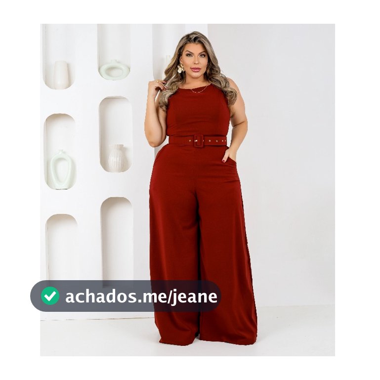 Macação Vestido Plus Size Feminino Pantalona Longo Soltinho