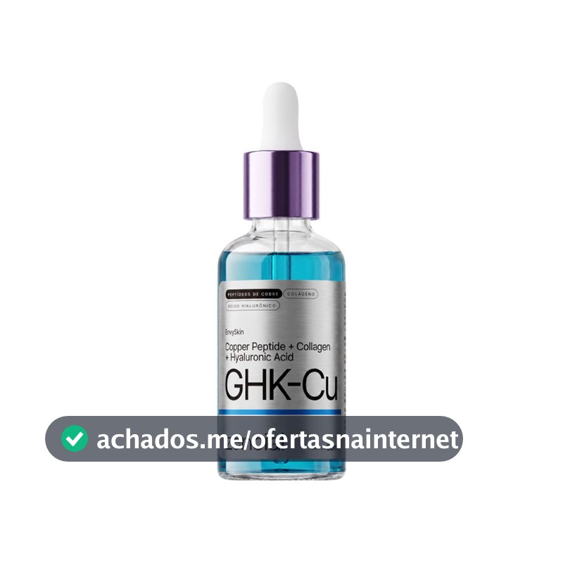 Sérum Peptídeo de Cobre GHK-Cu Reduz Rugas Linhas Finas Firmeza e Hidratação Facial Zencial