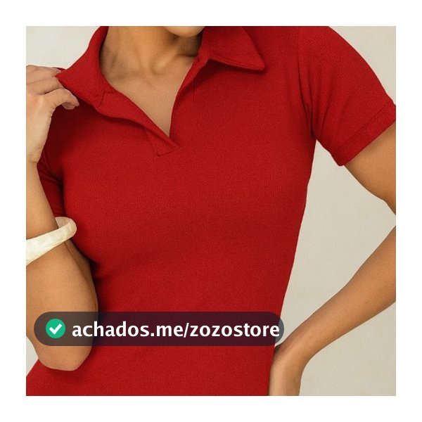 Blusa Feminina Gola Polo Básica Premium – Conforto e Estilo Casual