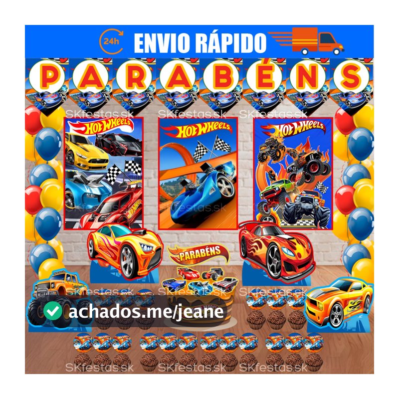 Kit festas Hot Wheels, Carros Corrida Só um Bolinho decoração de festa, festa em casa, aniversário, Mêsversário