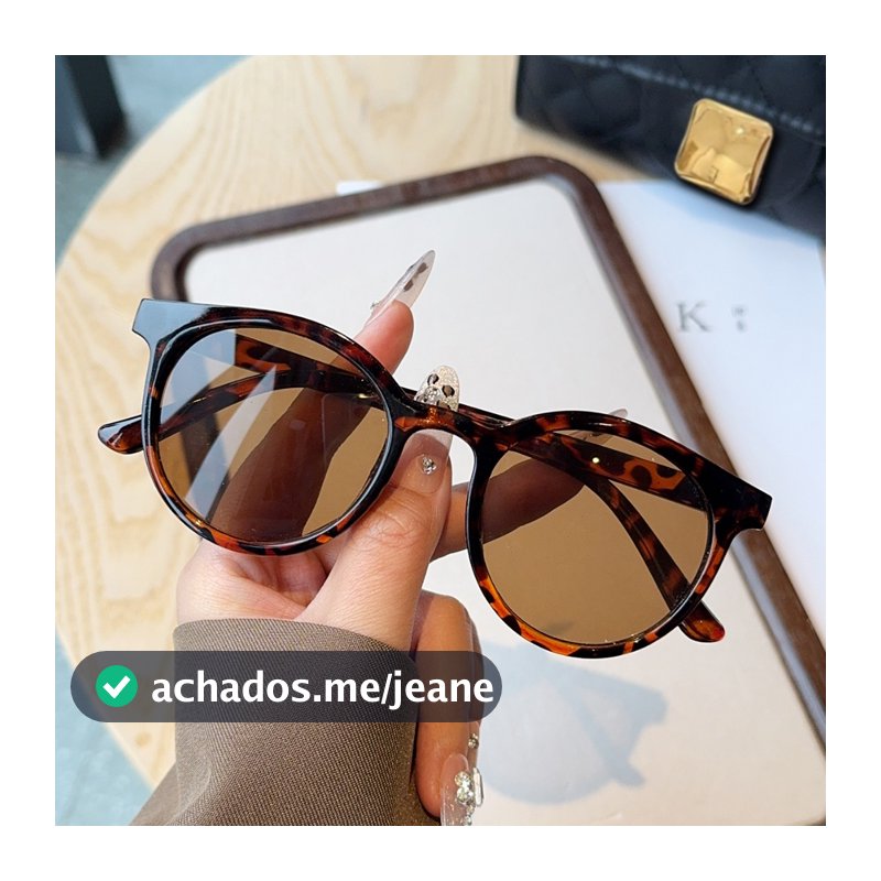 Óculos de sol feminino oval retrô de luxo UV400 – design europeu elegante