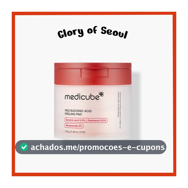 MEDICUBE Red Succinic Acid Peeling Pad, 155g (70 sheets)