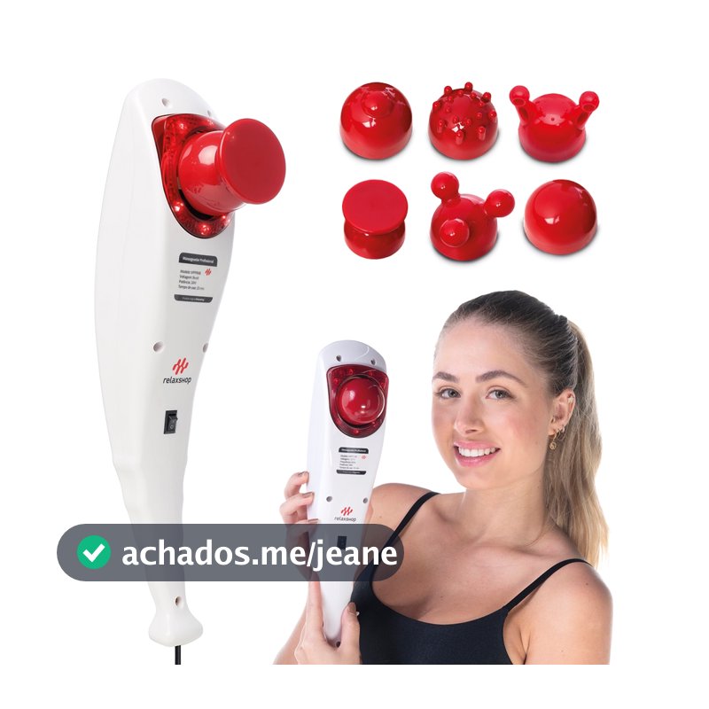 Massageador Elétrico Profissional Vibratorio Com Infravermelho
