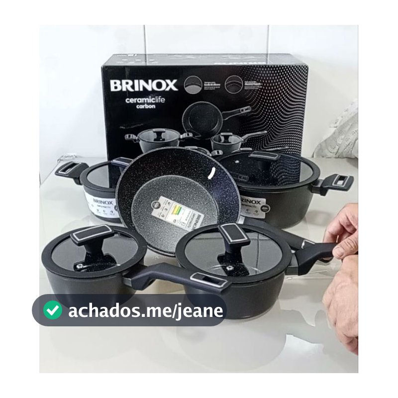 Cerâmico Antiaderente Kit Panelas Cozinha