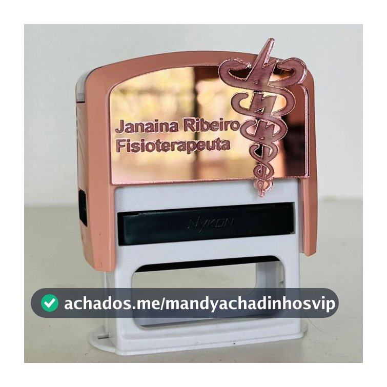 Carimbo com Placa espelhada - Diversas Profissões e Modelos - PASSAR OS DADOS IMEDIATAMENTE