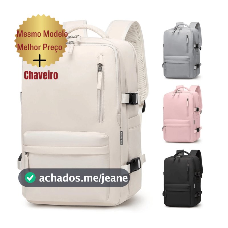 Mochila De Viagem Multifuncional Impermeável Reforçada Expansível para Trilha Esportiva Notebook Executiva BS-01