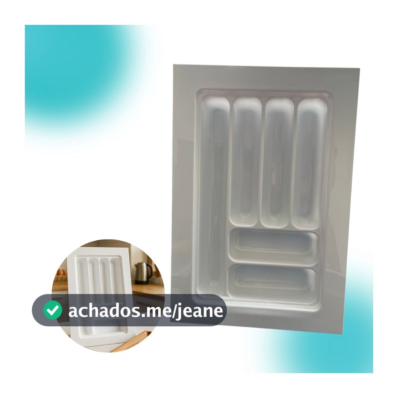 Divisor De Talher Ajustável OG-71 Branco 323x473mm Organizador Para Gaveta/Escorredor de louças