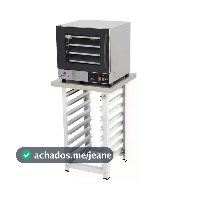 Forno Turbo Elétrico Fast Oven PRP-004 Plus 127V Preto + Bancada MES-004 - Progás