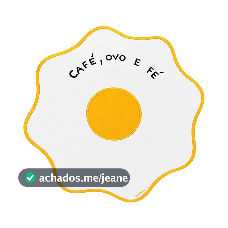 1 Unidade Americano Impermeável Café, Ovo e Fé Breakfast Mesa Posta Decoração Estampado Exclusivo