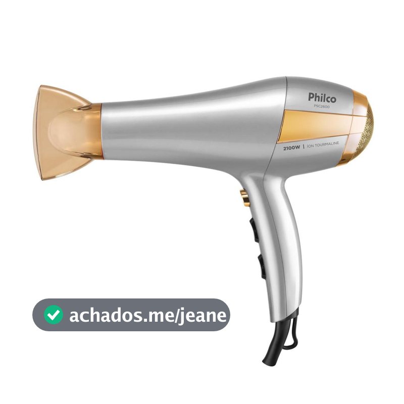 Secador de Cabelos Philco Íons Tourmaline 2100W PSC2600