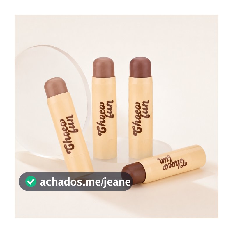 Contorno Facial Em Bastão Stick Linha Choco Fun Fenzza