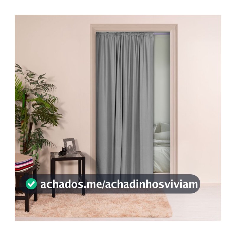 Cortina de Porta Para Painel Quarto Sala Cozinha Folha Única