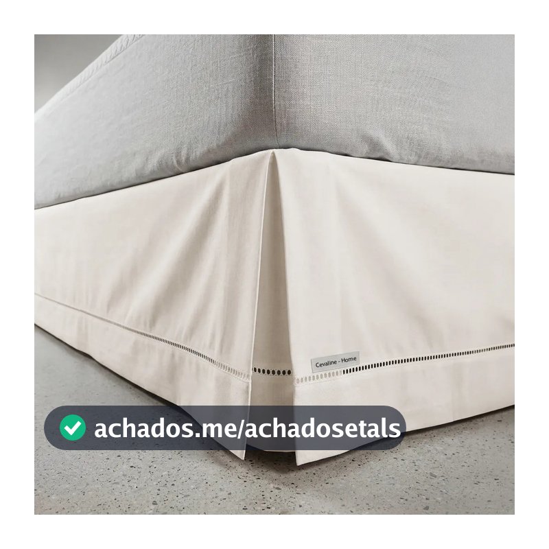 Saia Cama Box Queen Size Ponto Palito Toque Super Macio Elegante Proteção Premium