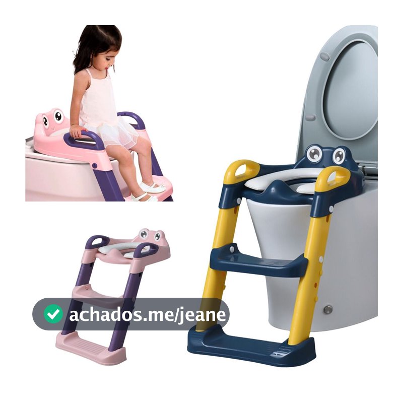 Assento Redutor Infantil Dobrável C/ Escada Mcfrog Maxi Baby