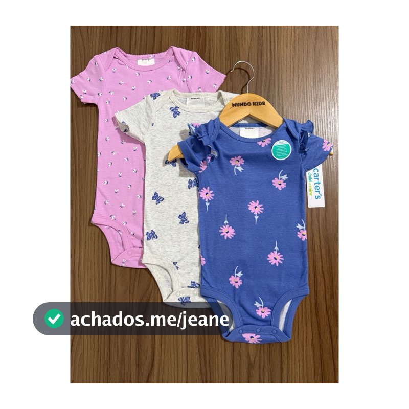 Kit Body Carters Bebê Menina Algodão