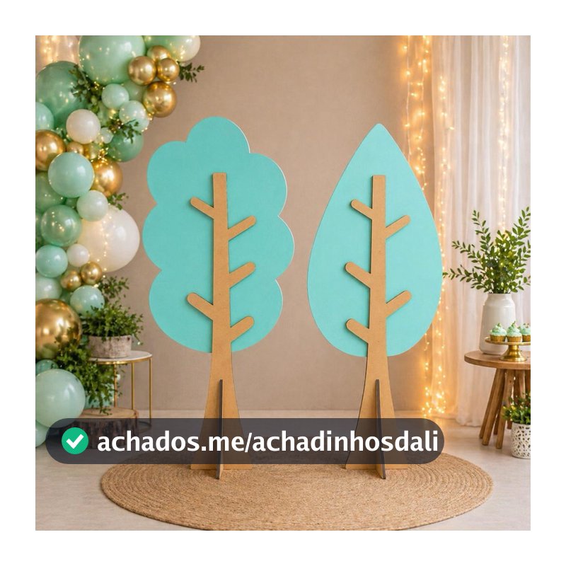 Kit 2 Árvores para Painel de Festa em MDF DECORADO–Decoração Fácil e Charmosa para Eventos e Festas